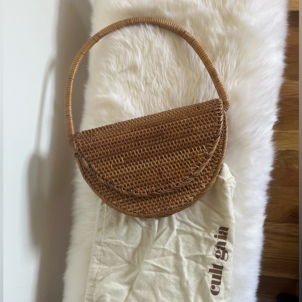 CULT GAIA Ryka Rattan Shoulder Bag